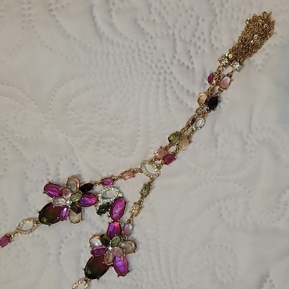 White House Black Market Semi precious stones necklace NWT - Picture 4 of 16